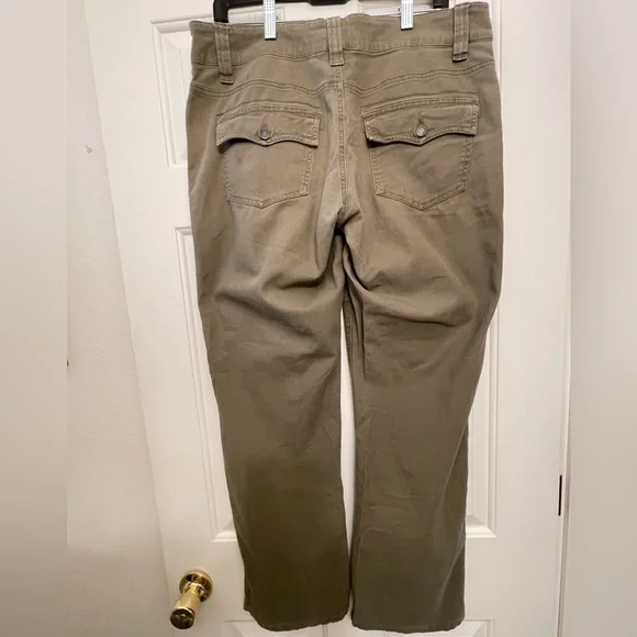 Vintage y2k low-rise Royal Robbins Outdoor Goddess 12 bootcut olive 90s hiking - Picture 1 of 13